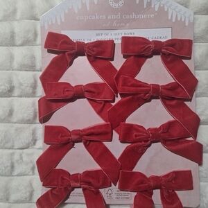 cupcakes & cashmere Vibrant Red Christmas Tree Or Gift Bows
